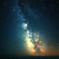Poster - captivating milky way galaxy displaying celestial splendor with countless stars in the night sky, da