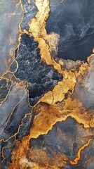 Poster - Abstract marble texture with gold veins elegant design luxury background for creative projects and artistic presentations sophisticated and modern aesthetic