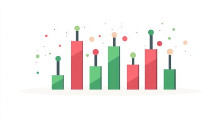 Poster - Colorful bar graph illustration