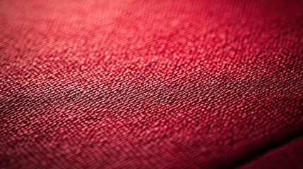 Poster - Crimson textile texture with intricate weave and subtle shadows creating a rich and luxurious visual experience for design