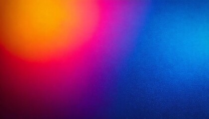 Poster - Vibrant orange, pink and blue gradient background creating stunning visual effect