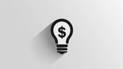 Poster - Financial Idea Icon on Light Background
