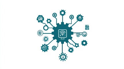 Poster - Technology Network Diagram