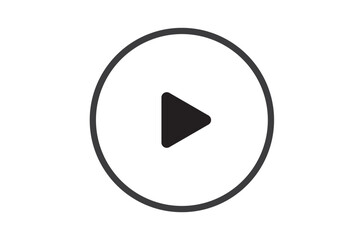 Poster - play icon. Play button icon set. YouTube icon. Start Buttons Illustration. Modern video and audio player. Vector illustration isolated. EPS 10.