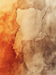 Poster - Abstract earthy tones texture with rough surface and artistic watercolor effect for graphic design and backgrounds