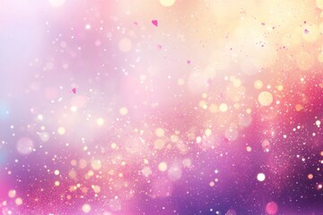 Poster - Pink, gold, purple bokeh glitter background.