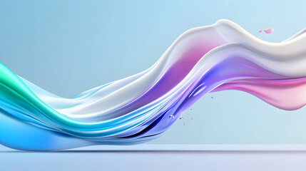 Wall Mural - Abstract Fluid Gradient Wave Background