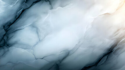 Poster - Abstract textured background showcasing soft, flowing patterns in calming blue and white tones, ideal for artwork and design.