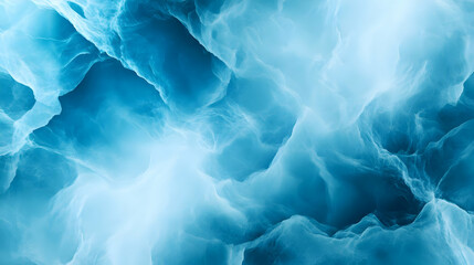 Poster - An ethereal blend of blue and white textures resembling water or clouds, perfect for backgrounds or artistic projects.