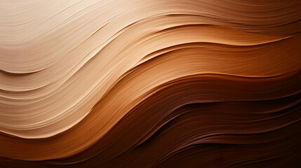 Poster - A captivating abstract background showcasing flowing waves of warm neutral tones, perfect for design and inspiration.