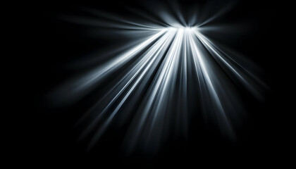 Poster - A stunning display of light rays emanating from a dark background, creating a dramatic and artistic effect for various uses.
