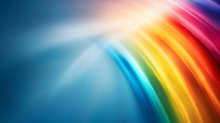 Poster - A vibrant abstract background featuring smooth, colorful curves creating a dynamic effect that evokes energy and creativity.
