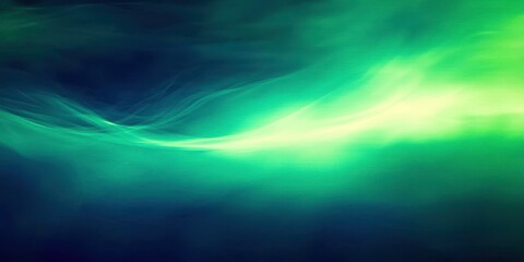 Poster - Green and blue background with a white line