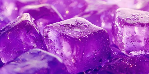 Aufkleber - Bunch of purple ice cubes
