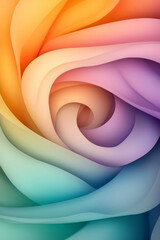 Aufkleber - An expansive, abstract layout where concentric glowing circles overlap in vivid rose, purple, and