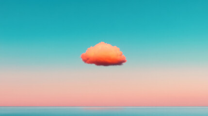 Poster - A panoramic view capturing the transition from day to dusk, with the last rays of sunlight igniting