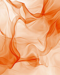 Poster - A painterly rendition of smooth, translucent vapors in warm amber hues, drifting across an