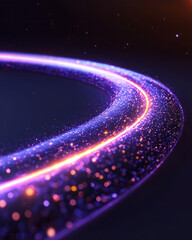 Poster - A futuristic circuit design showcasing a dynamic leverage loop, where radiant arcs interconnect in