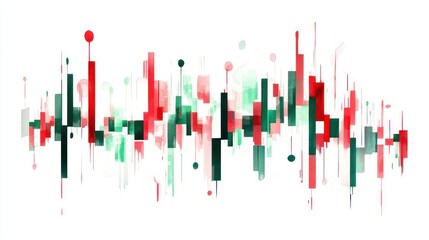 Poster - Abstract financial chart background