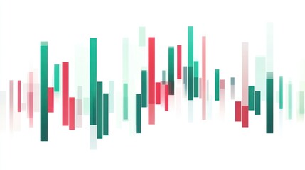 Poster - Abstract data visualization, stock market graph, chart, trends, background