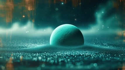 Wall Mural - Blue planet is floating in space