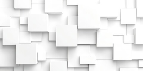 Wall Mural - White background with white squares