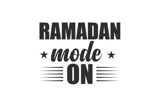 Ramadan typography design.