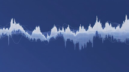 Poster - Abstract financial data graphic