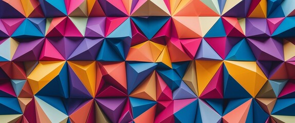 Poster - elegant colorful theme geometric polygons abstract background concept backdrop illustration cartoon