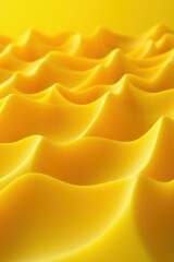 Poster - bright yellow smooth texture background with wavy design features.