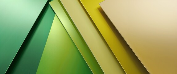 Poster - green to yellow gradient shiny metal flat sheets plain polished surface texture background backdrop