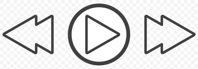 Poster - play button, simple icon, vector illustration. Red circle with white play button icon. EPS 10.