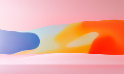 Poster - Abstract gradient background with colorful design. Gradient abstract background with smooth transitions. Abstract gradient design in vibrant colors