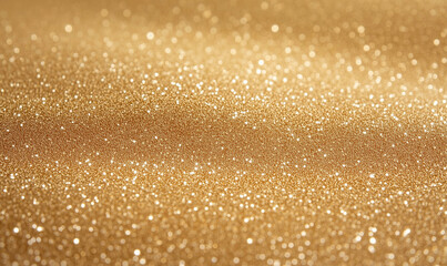Poster - Glitter background with gold texture. Gold glitter texture creates a sparkling and luxurious backdrop. The glitter adds a touch of glamour and elegance to the overall composition