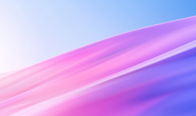 Poster - Abstract Waves Background. Abstract waves in pink and blue gradient. Abstract background with smooth gradient waves