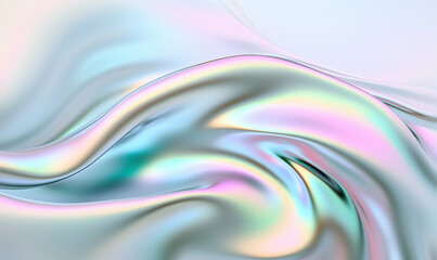 Poster - Smooth fabric abstract texture colorful background. Abstract colorful smooth fabric texture with iridescent effect. Abstract colorful smooth fabric texture with iridescent effect