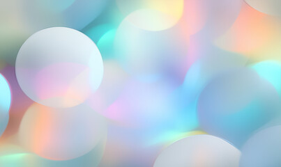 Poster - Bubbles with bokeh effect and abstract background. Abstract background with bubbles and bokeh effect. Colorful abstract background with bubbles