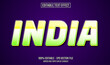 © Riskidesign - india editable text effect