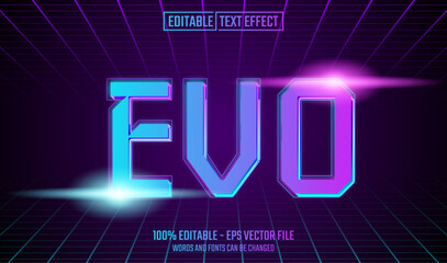Wall Mural - evo editable text effect
