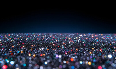 Poster - Sparkling shiny texture with glitter background. Glittering surface with shiny bokeh effect. Abstract glitter texture background