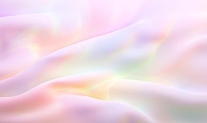 Poster - Abstract fabric background with smooth folds and pastel colors. Soft fabric texture with delicate gradients and flowing shapes