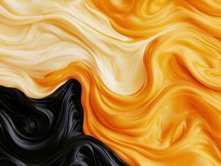Poster - Striking visual of a bold yellow and black background with vibrant colors creating a dramatic and energetic effect