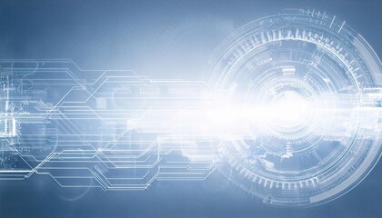Leinwandbilder - futuristic digital interface with glowing circular hud element, high-tech abstract background for sci-fi, cybersecurity, ai

