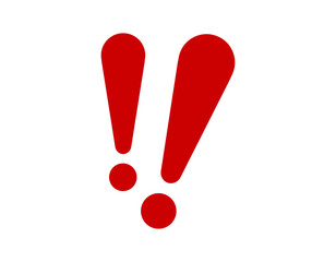 Poster - bold red exclamation and dot symbols emphasize focus and attention.