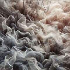 Wall Mural - uneven density organza intentional variations in thread count to