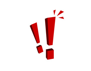 Poster - bold red exclamation mark and interrobang convey excitement and curiosity in style.
