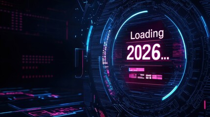 Poster - Digital progress bar filling up with 