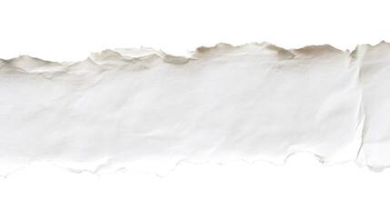 Poster - Jagged-edged white paper fragment ripping diagonally, revealing textured surface against transparent backdrop