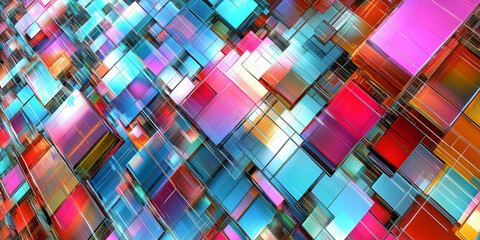 Fototapete - Black Abstract technology Illustration background