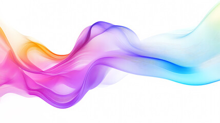 Abstract Flowing Waves with Color Gradient